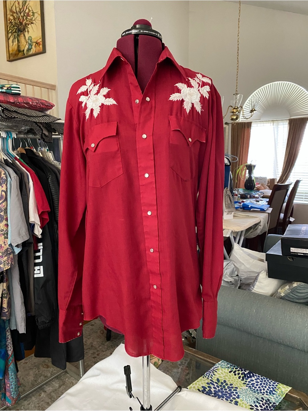 CHUTE #1 Red Western Shirt